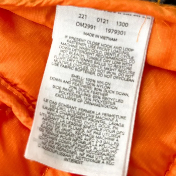 Mountain Hardwear Men's Summiter Down Jacket Small Orange Ultralight Outdoor - Picture 8 of 10